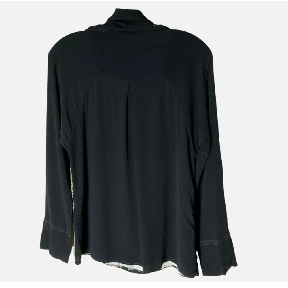 Atlein Snakeskin Draped Scarf Blouse‎ - Picture 5 of 9